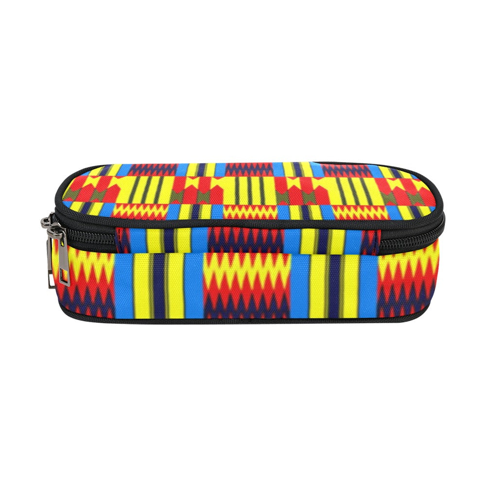 KENTE BLUE Pencil Pouch/Large (Model 1680)