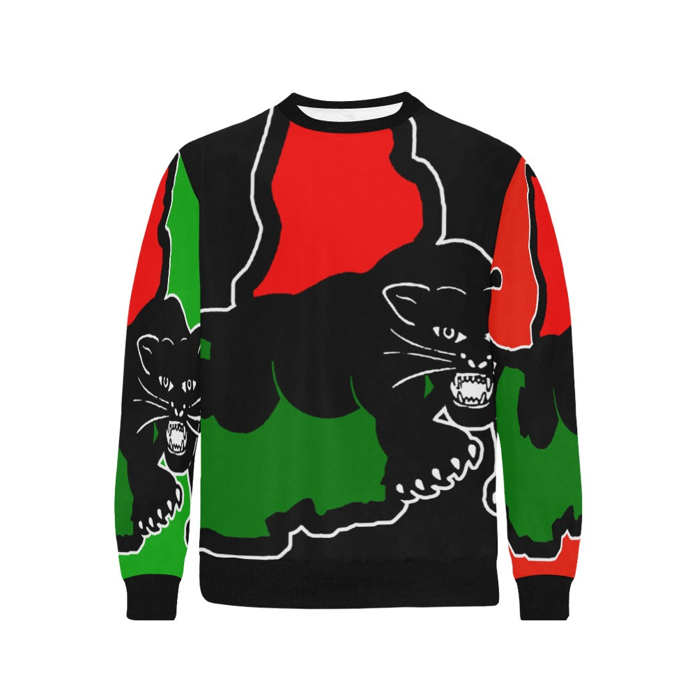 KMT PANTHER Men's Rib Cuff Crew Neck Sweatshirt