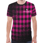 DUSTY PLAID All Over Print T-Shirt