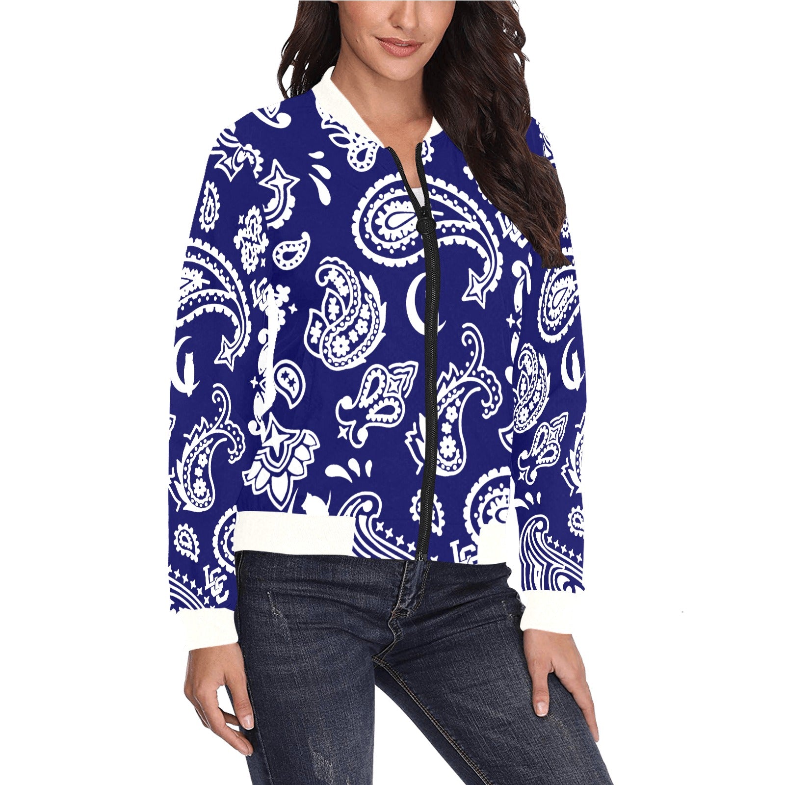 BANDANA PAISLEY  Bomber Jacket for Women