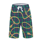 PLAID IN GOLD Men's  Casual Shorts