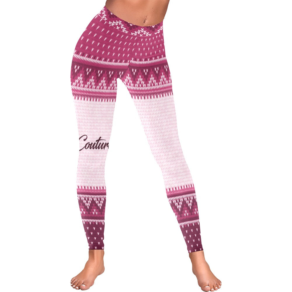 LCC KNITTED Women's Low Rise Leggings