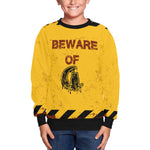 BEWARE Kids' All Over Print Sweatshirt