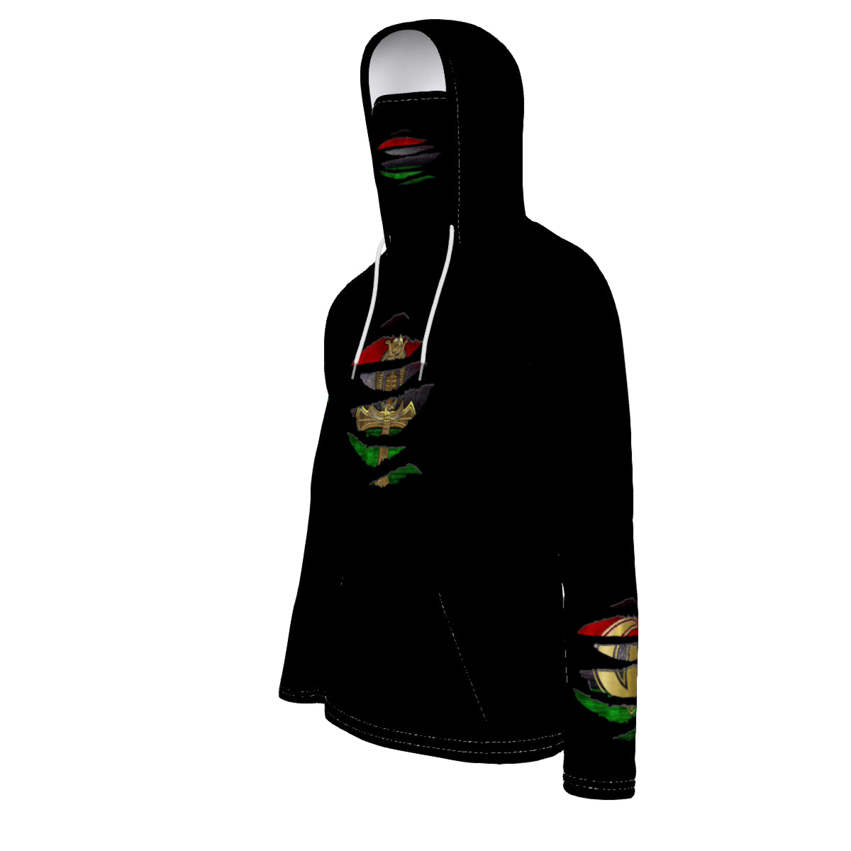 RBG RIPPED Unisex Pullover Hoodie With Mask