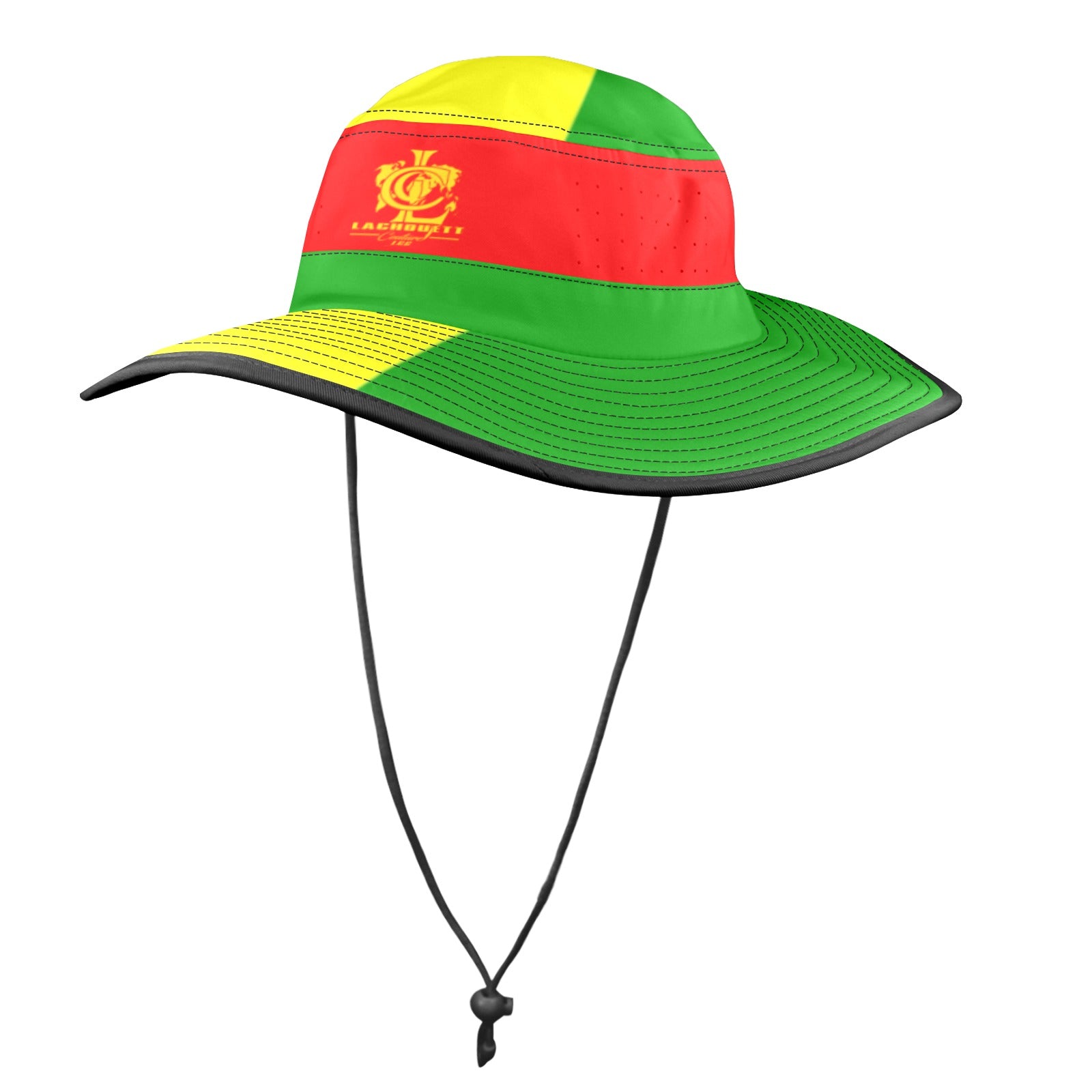 GUINEE FLAG Wide Brim Bucket Hat