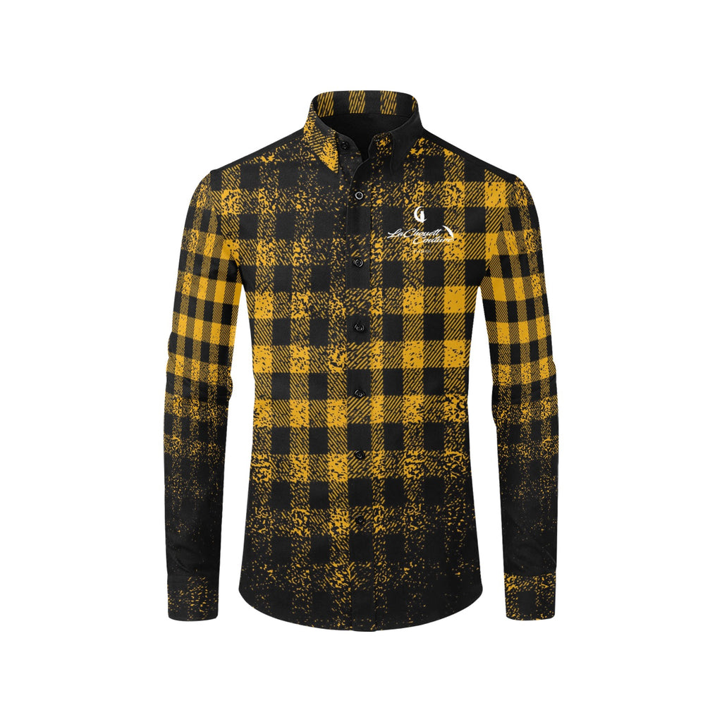 DUSTY PLAID All Over print Dress Shirt