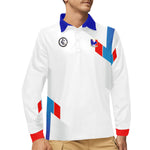 FRANCE Men's Long Sleeve Polo Shirt