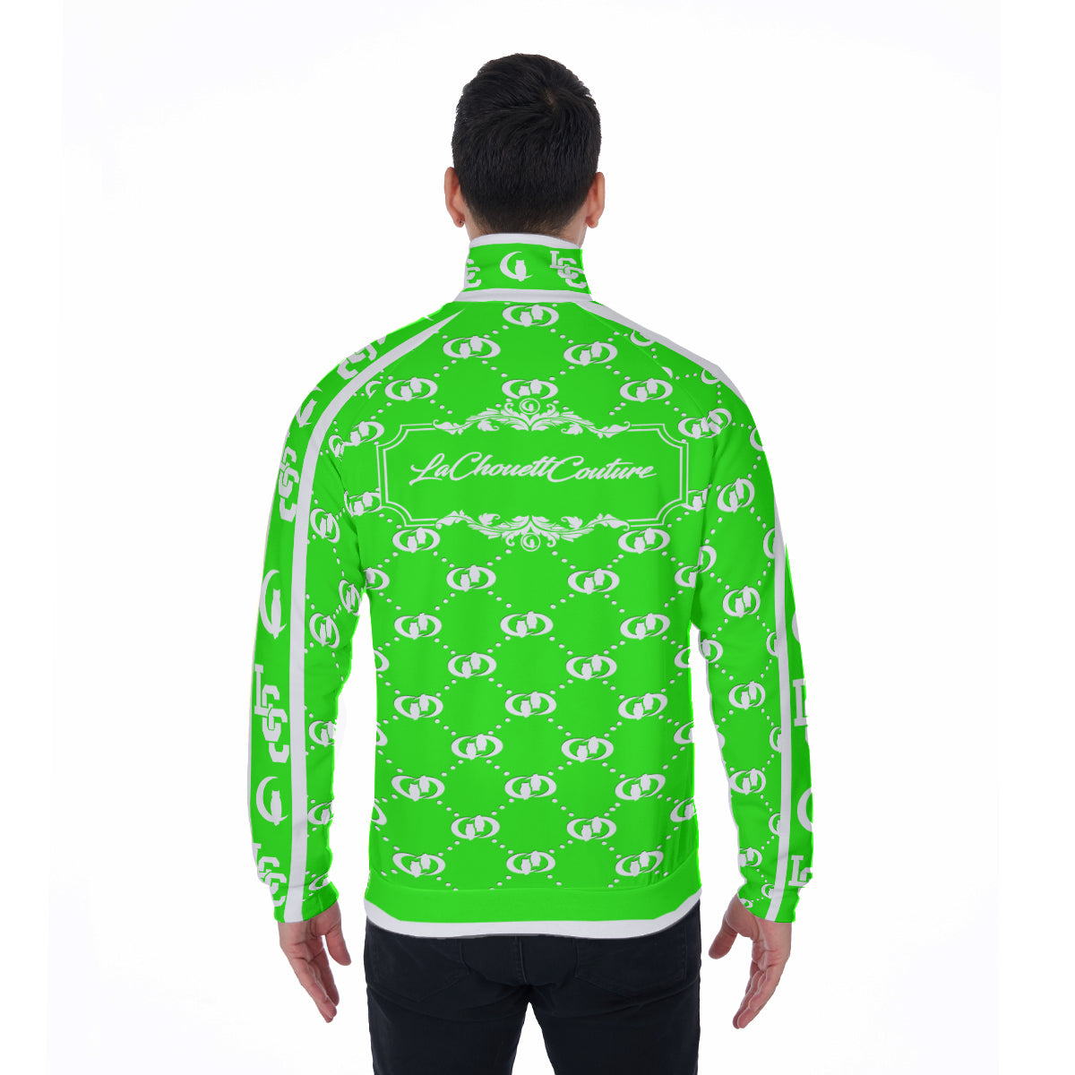 EXCELLENCE GREEN Stand Collar Jacket