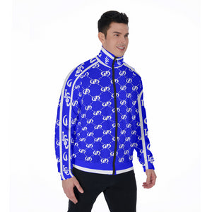 EXCELLENCE BLUE Stand Collar Jacket