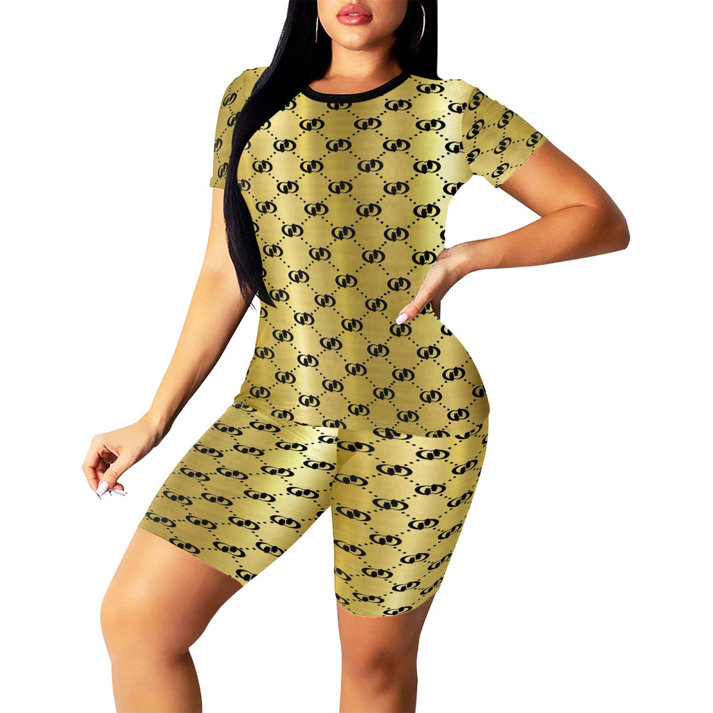 EXCELLENCE GLDBLC Women's Short Yoga Set (Sets 03)