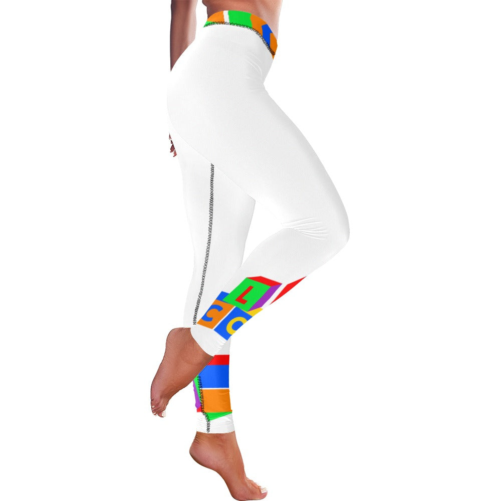 LCC COLORING New Low Rise Leggings (Flatlock Stitch) (Model L07)