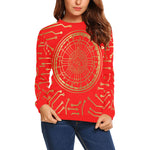 CRYPTO KMT All Over Print Crewneck Sweatshirt for Women