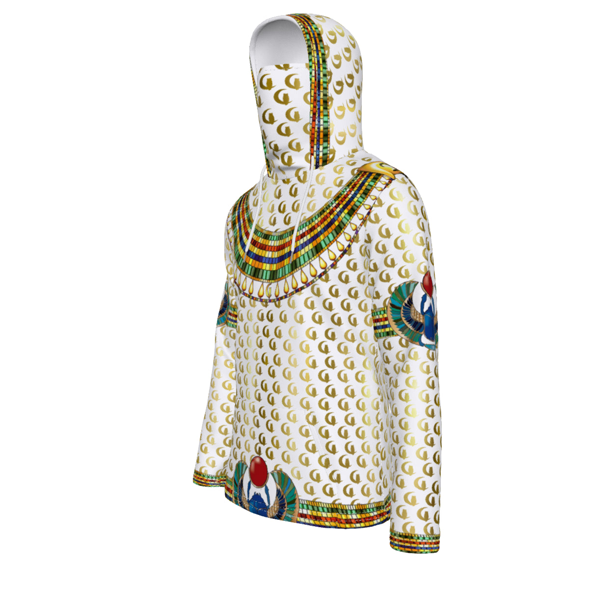 MEDJAY LCC WHT Unisex Pullover Hoodie With Mask