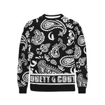 BANDANA PAISLEY Men's Rib Cuff Crew Neck Sweatshirt