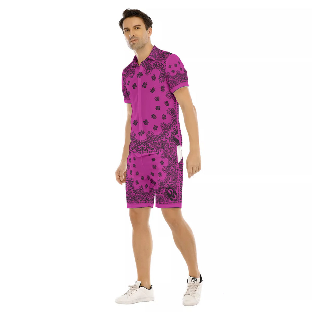 BANDANA GRAPES Men's Short Sleeve Shirt Sets