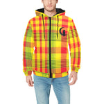 MADRAS PADDED HOODIE JACKET Men's Padded Hooded Jacket