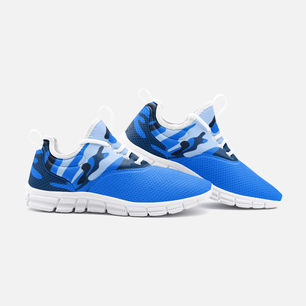 CAMOUFLAGE BLUE Unisex Lightweight Sneaker City Runner
