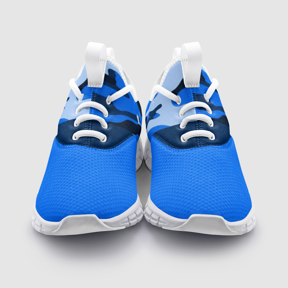 CAMOUFLAGE BLUE Unisex Lightweight Sneaker City Runner