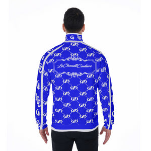 EXCELLENCE BLUE Stand Collar Jacket
