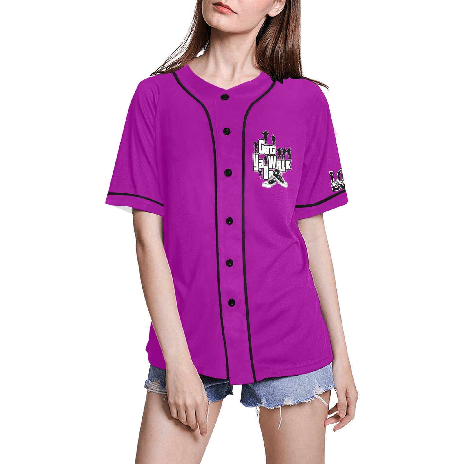 GET YA WALK ON Baseball Jersey for Women