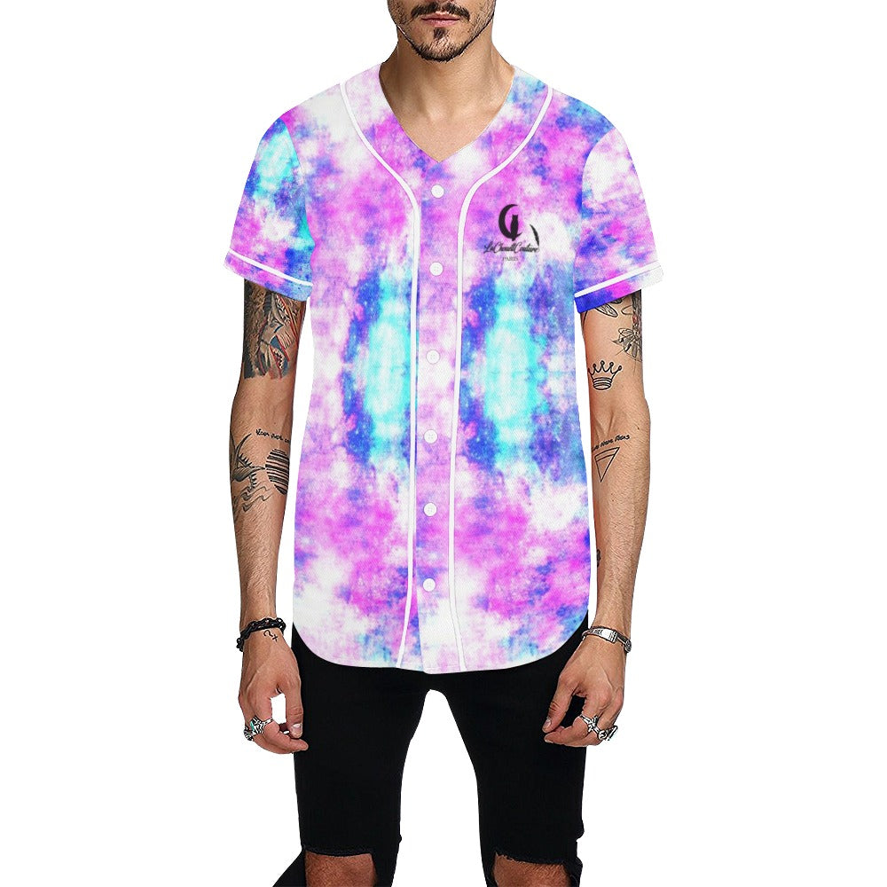COLORFULL All Over Print Baseball Jersey for Men