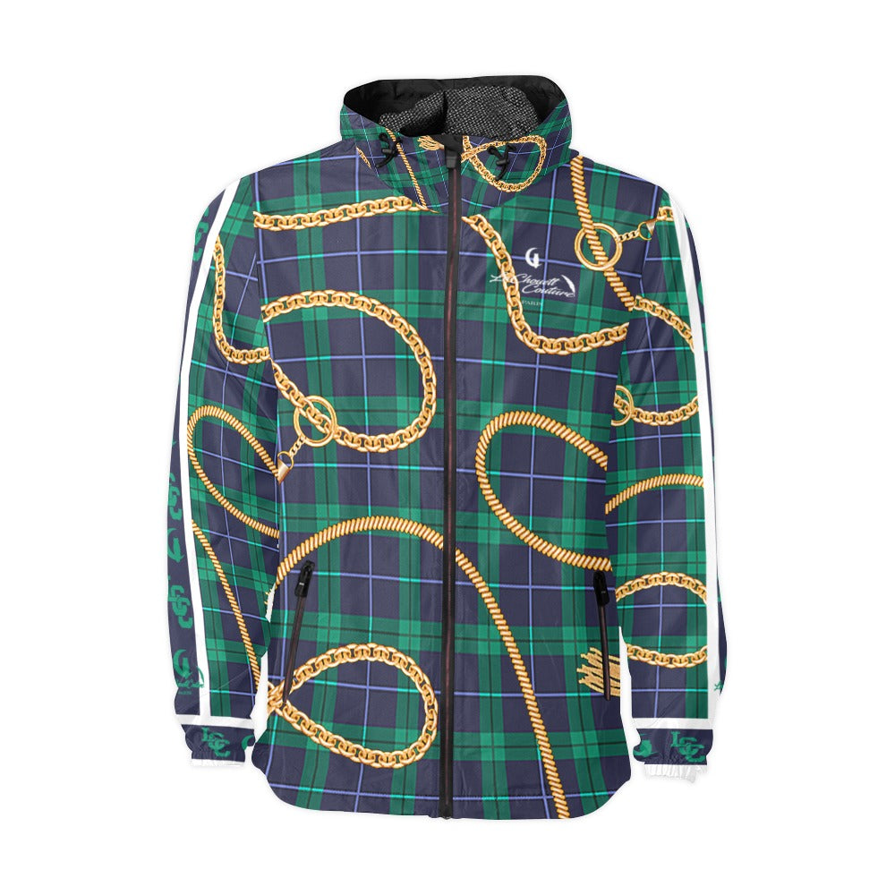 PLAID IN GOLD Unisex All Over Print Windbreaker