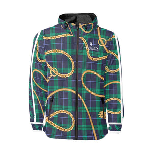 PLAID IN GOLD Unisex All Over Print Windbreaker