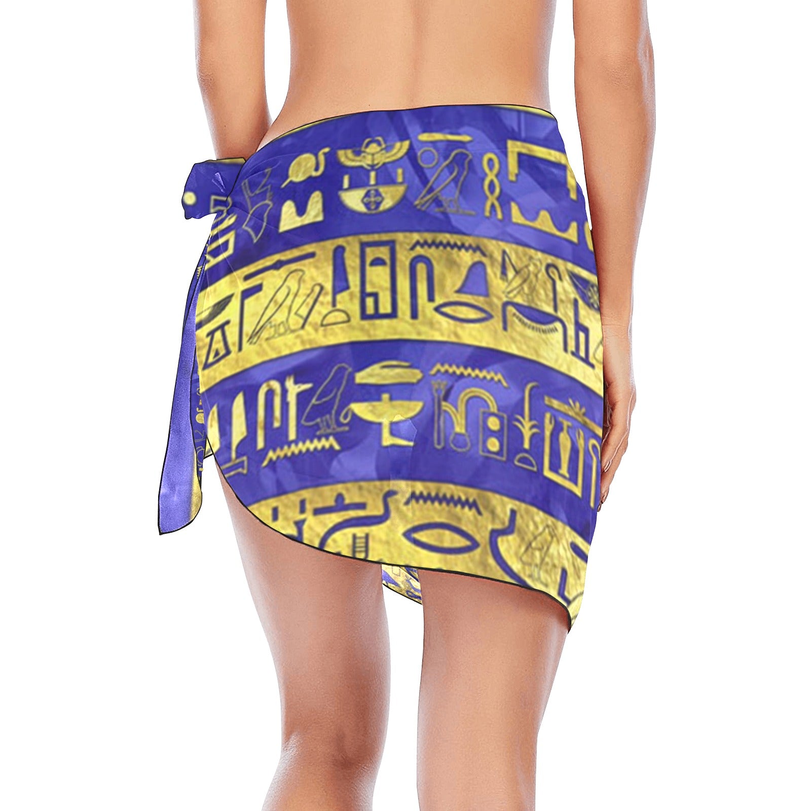 HIEROGLYPH GOLDEN Beach Sarong Wrap