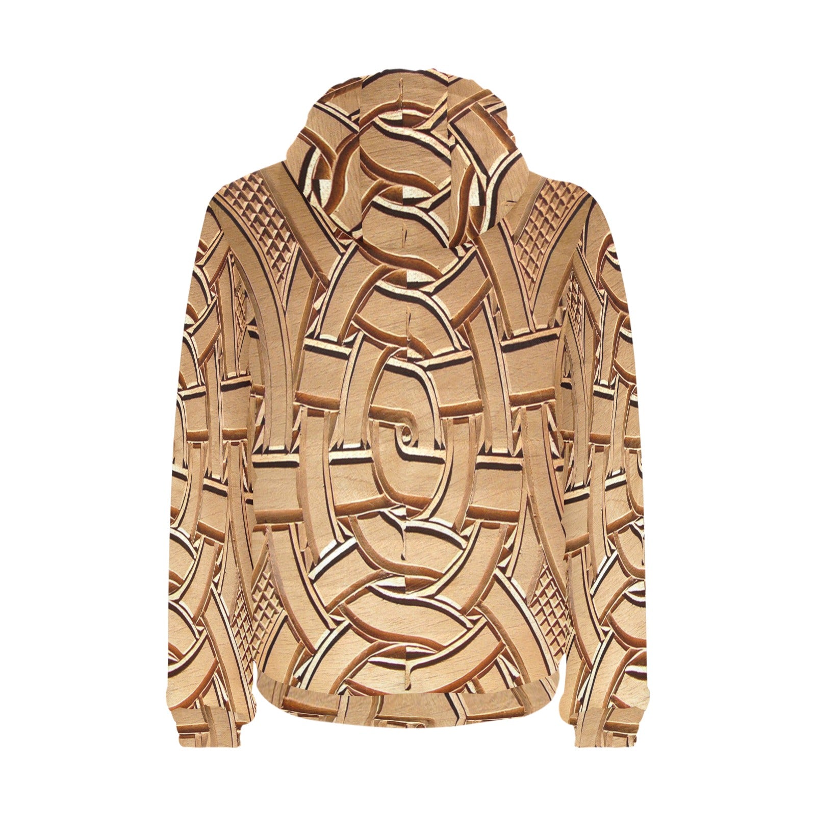 TEMBE ART WOODED PADDED HOODIE Men's Padded Hooded Jacket
