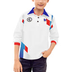 FRANCE Big Boys Long Sleeve Polo Shirt