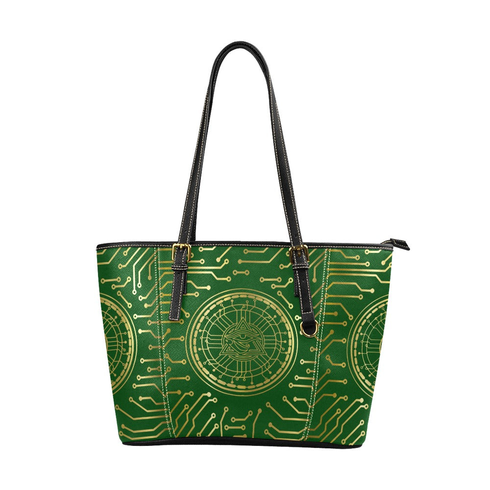 CRYPTO KMT Leather Tote Bag/Large