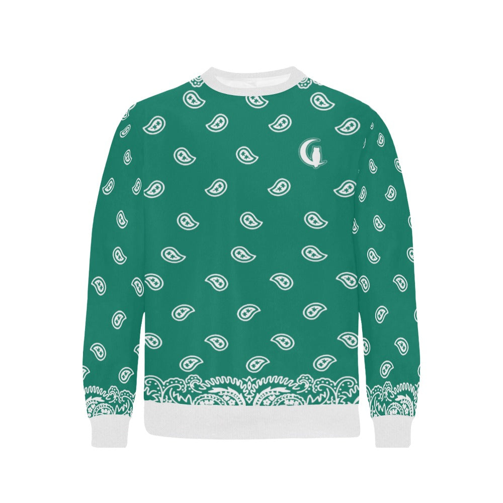 BANDANA FULLY Men's Rib Cuff Crew Neck Sweatshirt