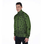 BANDANA KAKI Stand Collar Jacket