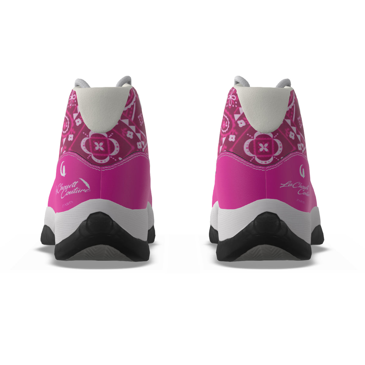BANDANA VIRAL PINKISH Men's High Top Basketball Shoes
