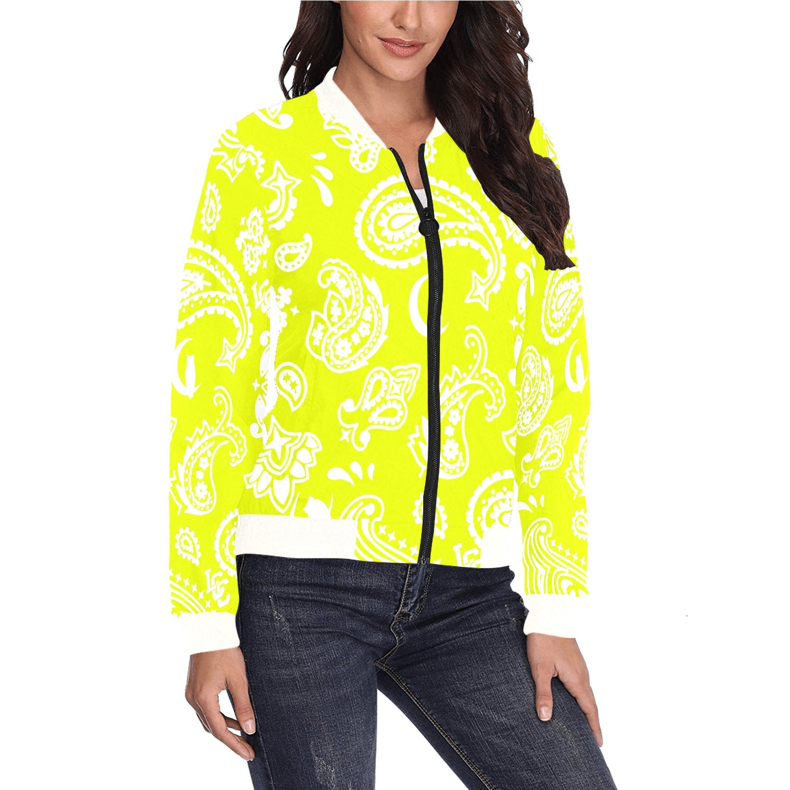 BANDANA PAISLEY  Bomber Jacket for Women