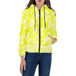 BANDANA PAISLEY Women's Padded Hooded Jacket