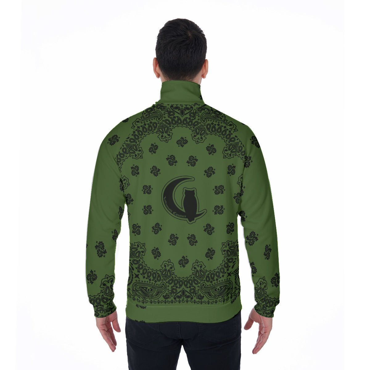 BANDANA KAKI Stand Collar Jacket
