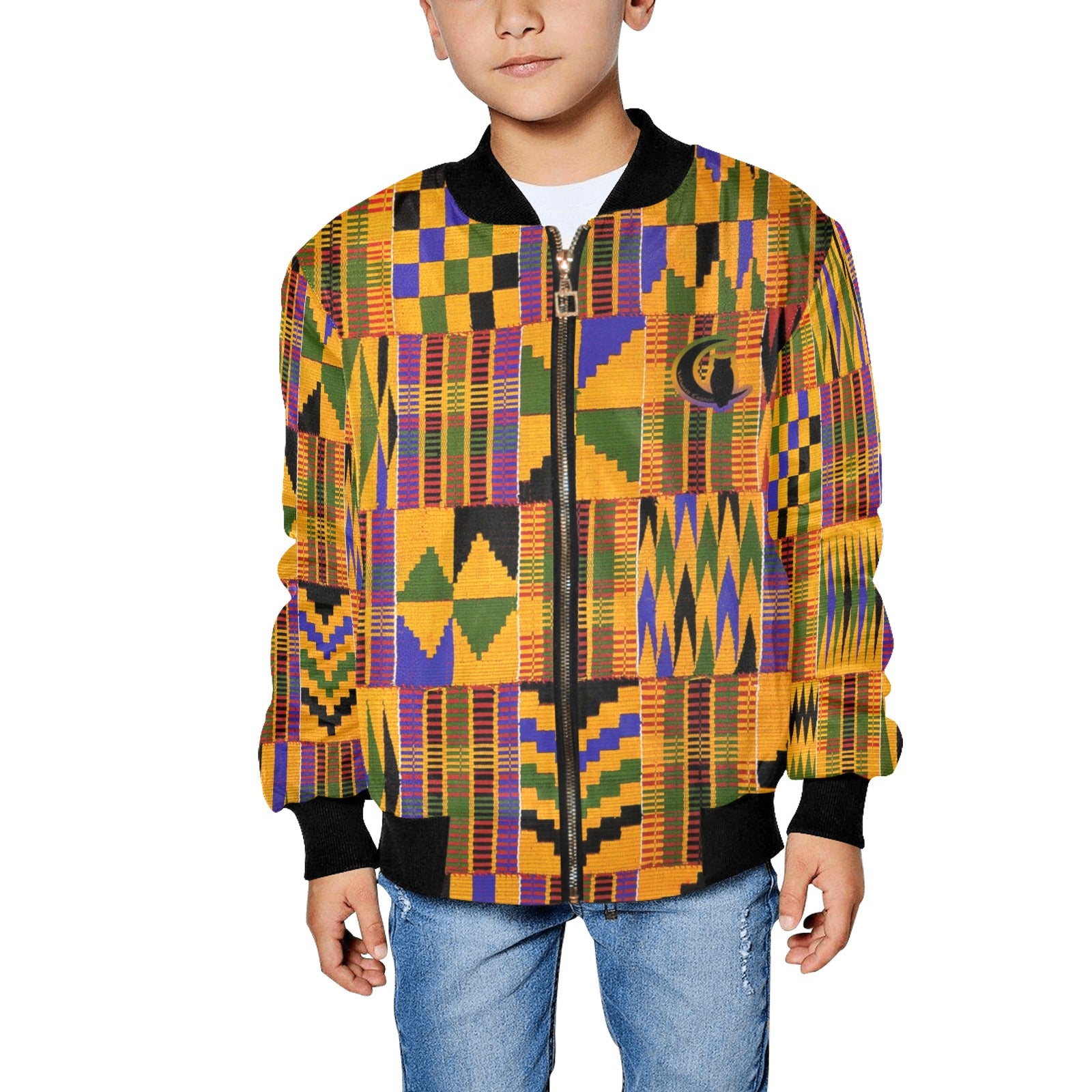 KENTE ATEF Kids' All Over Print Bomber Jacket