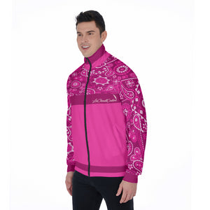 BANDANA VIRAL PINKISH Stand Collar Jacket