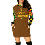 KENTE BUTAN Hoodie Mini Dress