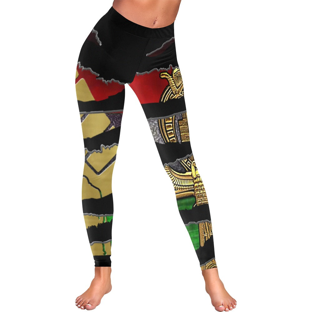 RBG ANKH RIPPED Low Rise Leggings