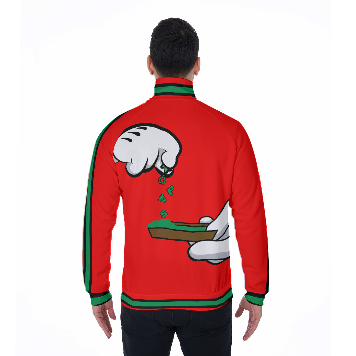 BURN THE OPPS RED Stand Collar Jacket