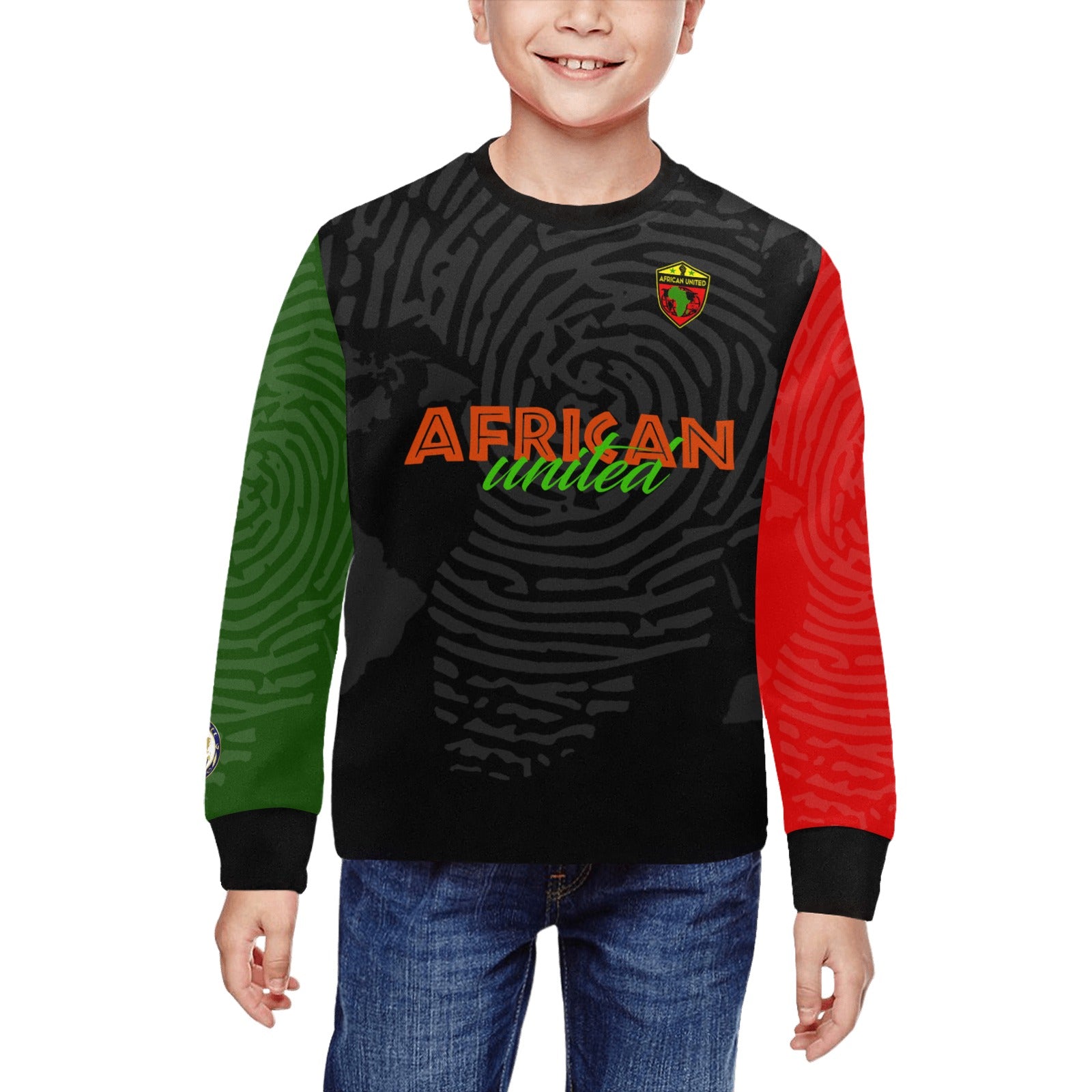 AFRICAN UNITED Crewneck Sweatshirt for Kids