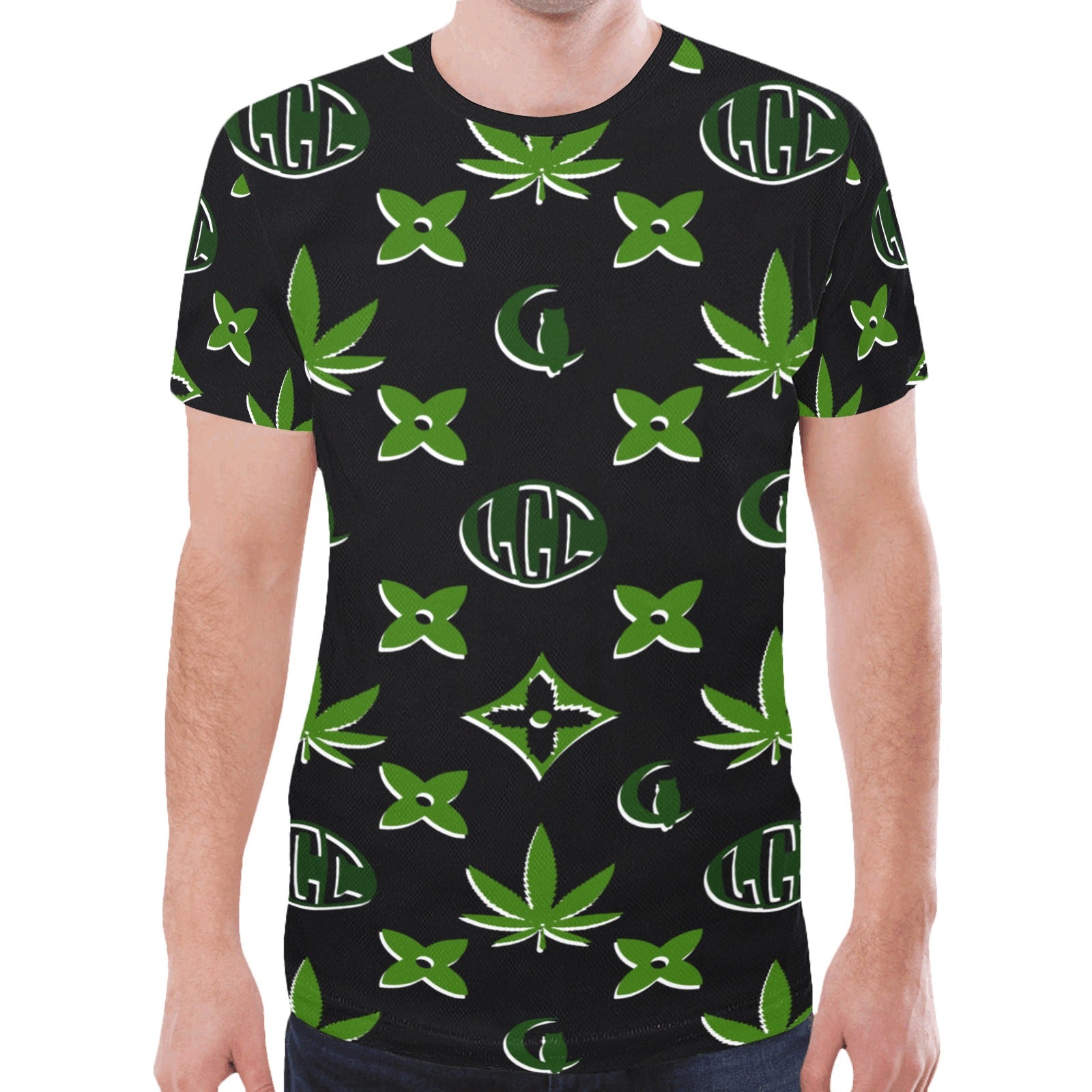 LCC WEEDY COLORS New All Over Print T-shirt for Men