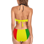 GUINEE FLAG Women's Fringe Swimsuit (Model S32)