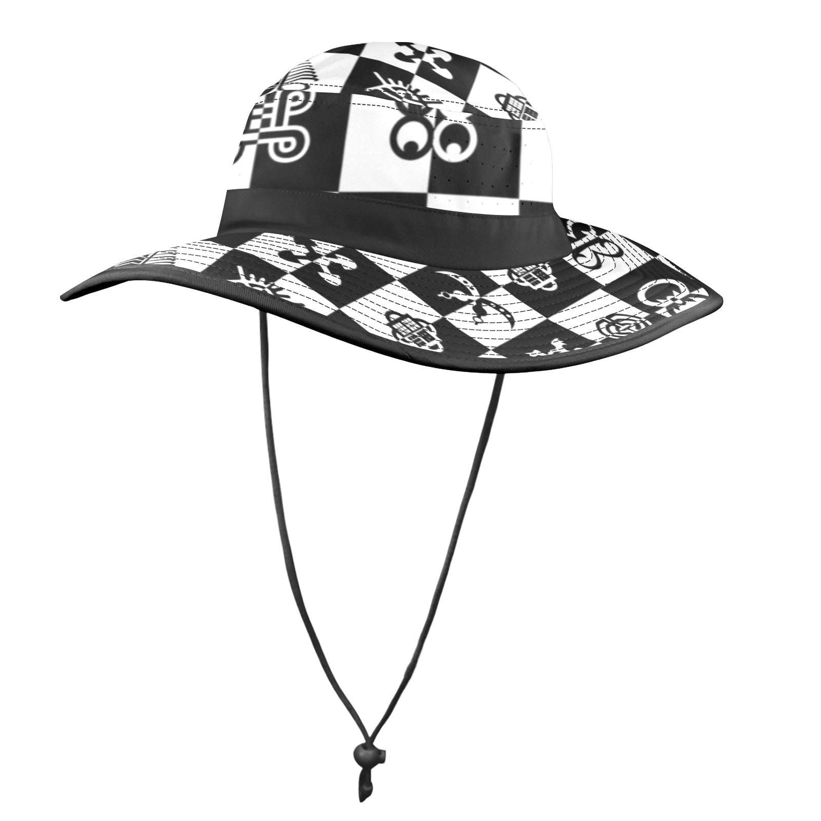 ADINKRA Wide Brim Bucket Hat