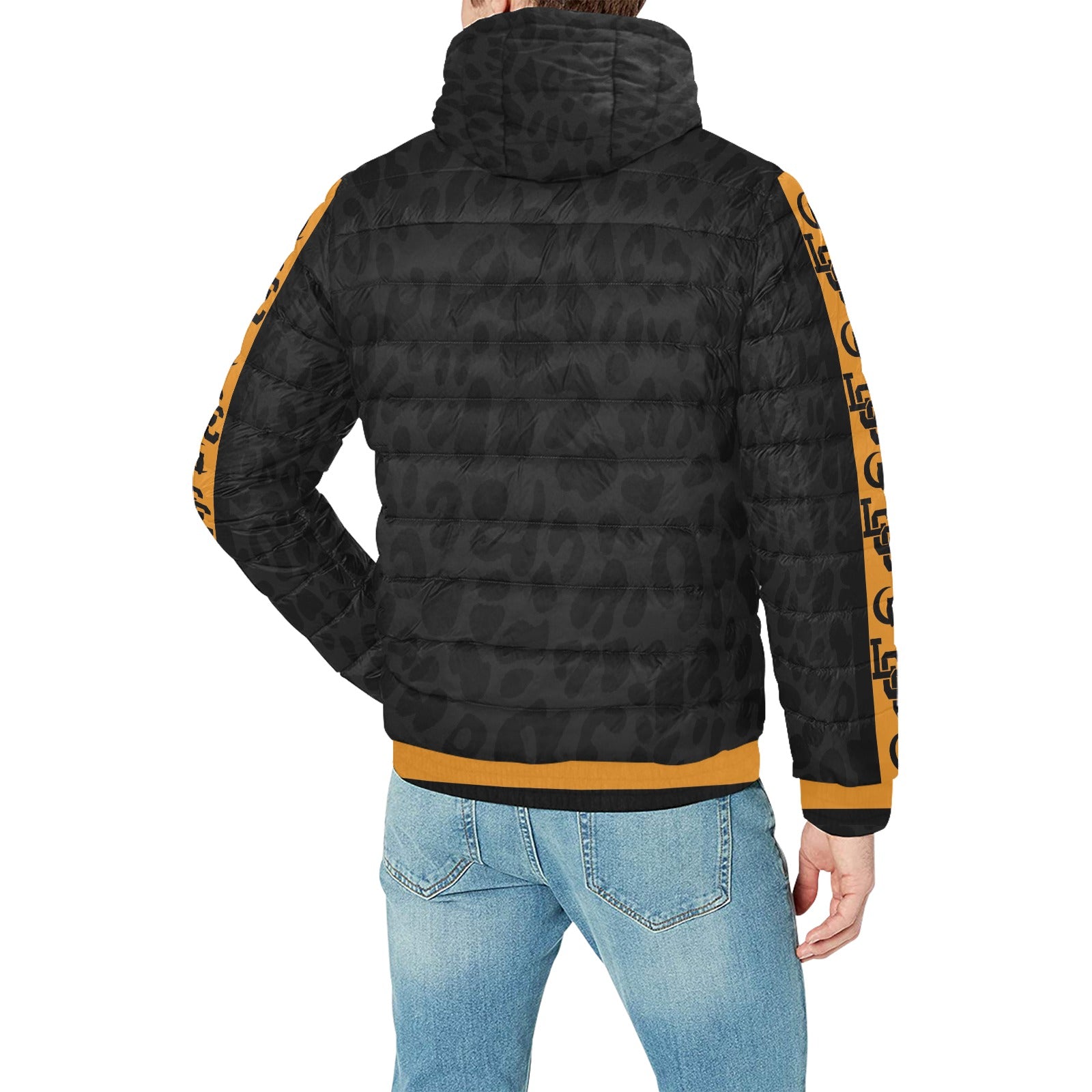 JAGUAR SKIN LCC Men's Padded Hooded Jacket