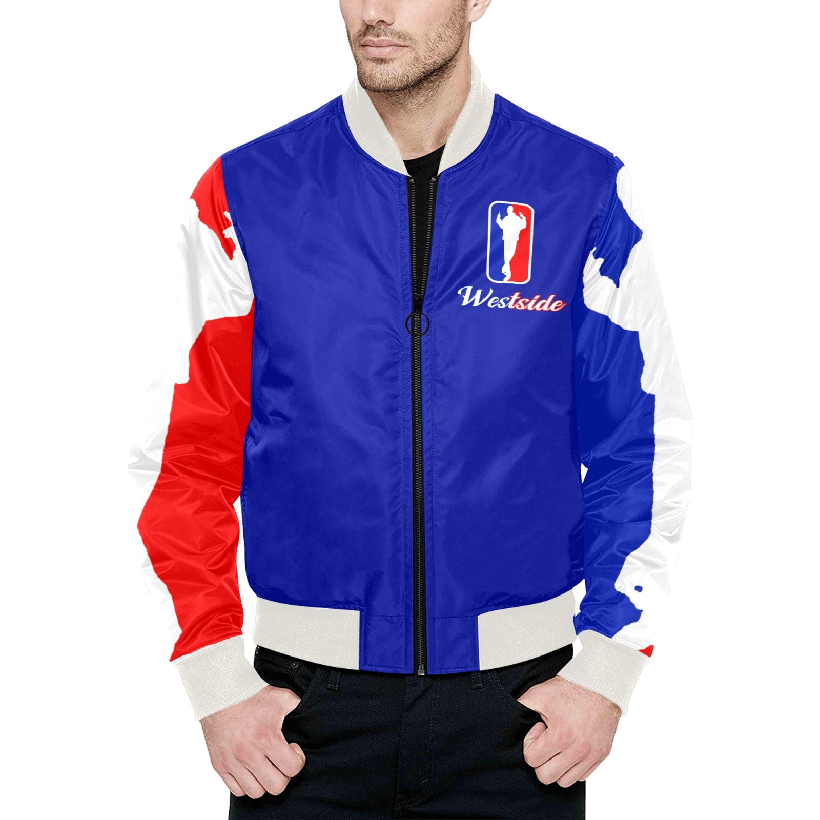 WESTSIDE All Over Print Quilted Bomber Jacket for Men
