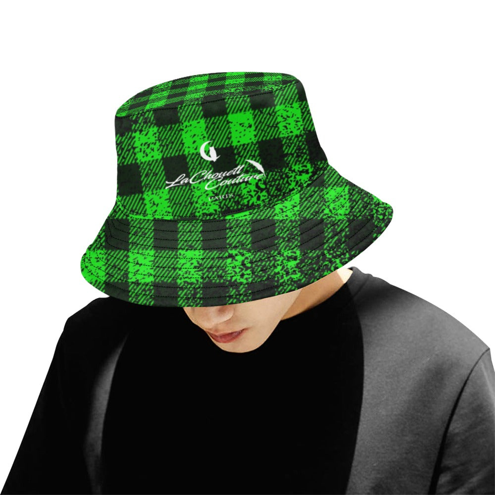 DUSTY PLAID Bucket Hat