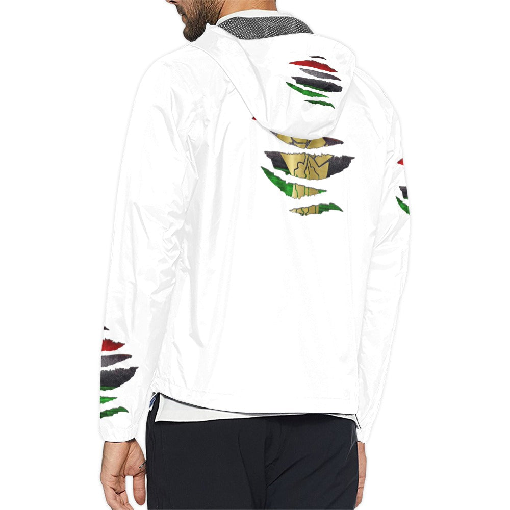 RBG ANKH RIPPED Unisex Windbreaker